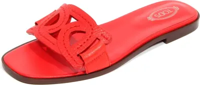 Productafbeelding van H5266 ciabatta dames, TOD'S, leren slippers