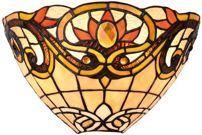 Produktbild von LumiLamp 5LL-5778 Tiffany Wandlampe Gelb Braun 30x15x20 cm