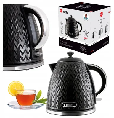 Produktbild von Eldom C265C NELA Wasserkocher schwarz 2000W Schnellkochend 1.7L