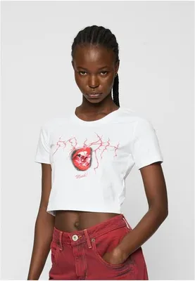 Image de T-shirt Homme Urban Classics Muah Cropped Tee blanc - S
