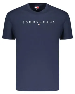 Produktbild von Herren T-Shirt Blau: Kurzarm, Rundhals & Stickerei aus Baumwolle