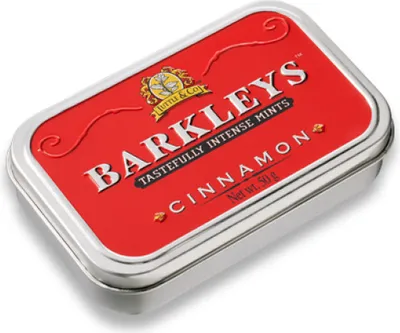 Obrázok produktu pre Barkleys Škoricové pastilky so škoricou v kovovej plechovke 50g