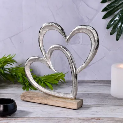 Zdjęcie produktu dla Wyświetlacz dekoracyjny z sercem Silver Amour -8-