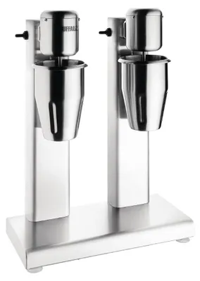 Milchshake-Mixer, 2 Köpfe, 160 W, 1 l Edelstahlbecher, 15.000 U/min