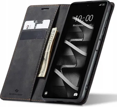 Obrázok produktu pre Puzdro na telefón s chlopňou SPACECASE Wallet pre Poco X5 Pro/Note 12 Pro Black