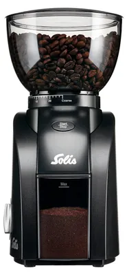 Produktbild von Solis Kaffeemahlwerk, Kegelmahlwerk 300g Kapazität 24 Mahlgrade, Timer, Garben