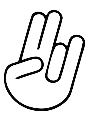 Produktbild von Aufkleber Shocker-Hand transparent 160 x 115 mm