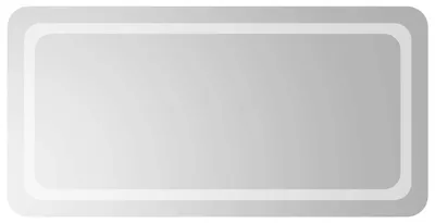 Immagine prodotto di Specchio da bagno LED, trasparente, 100 x 50 cm, vetro temperato, marca vidaXL
