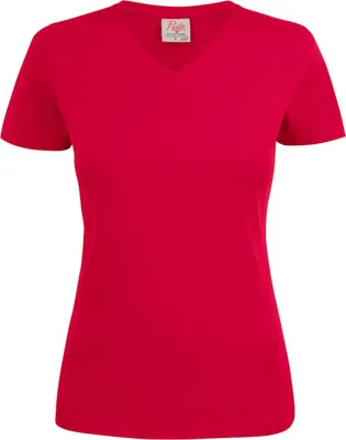 Produktbild von Damen T-Shirt V-Ausschnitt Heavy Serie, 160g/m², mit verstärkten Schulternähten
