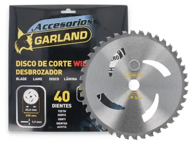Image de Lame Débroussailleuse 40 Dents Garland Coupe Précise Et Durable Pour Végétations Denses. - Garland