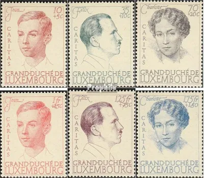 Produktbild von Briefmarken Luxemburg 1939 Mi 333-338 (kompl.Ausg.) postfrisch Caritas