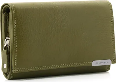 Obrázek produktu pro Dámská kožená peněženka s ochranou RFID 25 přihrádek dámská peněženka dlouhá (olivová)