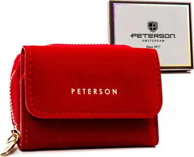 Image de Peterson Portefeuille en cuir pour femmes Aurilli Rouge Taille unique