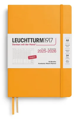 Produktbild von LEUCHTTURM1917 372817 Akademischer Wochenplaner Medium (A5) 2026, 18 Monate 07.2
