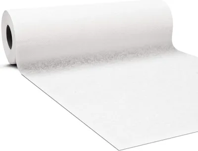 Produktbild von GRUBLy Airlaid Tischband Ornament in Weiß, 30cm x 20m, 1 Stück - Ideal für Hochzeiten