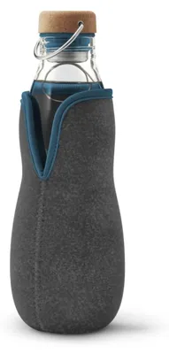 Image de Bouteille en verre Eau Good, nouveau design, 650 ml : bleu océan