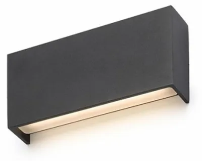 Obrázok produktu pre TORINO nástenná čierna 230V LED 2x5W IP54 3000K