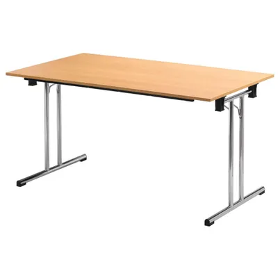 Produktbild von SODEMATUB Mehrzwecktisch buche rechteckig, Rundrohr chrom, 160,0 x 70,0 x 74,0 cm