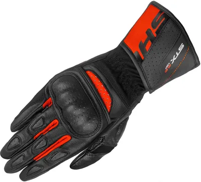 Produktbild von SHIMA STX 2.0 perforierte Damen Motorrad Handschuhe, schwarz/rot, L