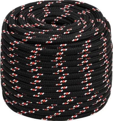 Produktbild von vidaXL Bootsseil Schwarz 16 mm 25 m Polypropylen
