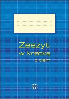 Image de Zeszyt do nauki pisania w kratkę z tłem