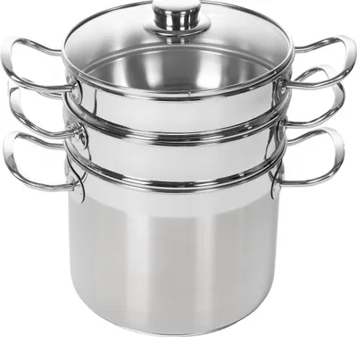 Produktbild von PINTINOX GRANVAPORE PIU 4-tlg. Edelstahl Dampf Kochtopf 5 l