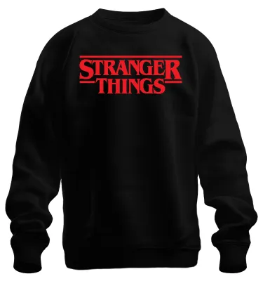 Immagine prodotto di Stranger Fan Gift Hawkins Upside Down Retro 80s Series Fan Unisex Sweatshirt Pullover, Nero, XL