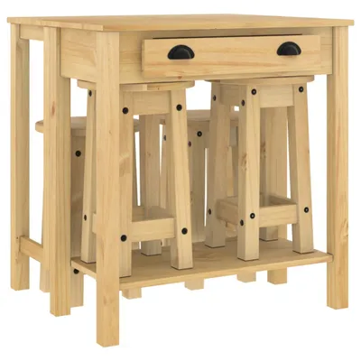 Immagine prodotto di Set da Bar 5 pz in Legno Massello di Pino