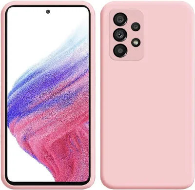 Immagine prodotto di Custodia per Samsung Galaxy A53 5G, custodia protettiva in silicone morbido in gomma liquida Rosa