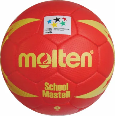 Produktbild von molten SchoolMasteR Handball rot/gelb Gr. 3