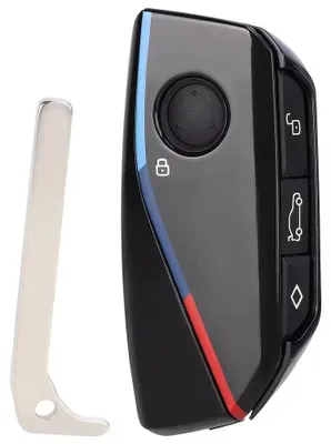 Produktbild von Techstar®-Autoschlüsselgehäuse im BMW M-Design, kompatibel mit BMW i7, X7 G07 LCI, iX I20, X1 U11, 7er-Reihe G70, G09, XM U06, G81 M3
