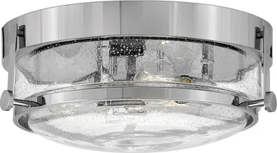 Produktbild von Deckenleuchte Metall Glas E27 D: 40 cm rund Chrom poliert 3-flammig Jugendstil