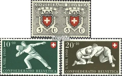 Produktbild von Briefmarken Schweiz 1950 Mi 545-547 postfrisch Pro Patria