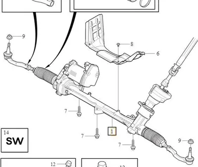 Produktbild von VOLVO XC60 XC90 II Lenkgetriebe kpl 36003045