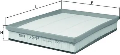 Immagine prodotto di Filtro aria MAHLE LX 2076/3 - inserto per BMW