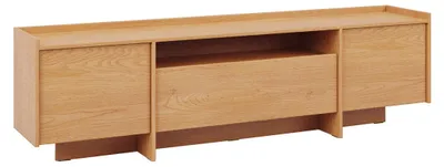 Produktbild von TV-Möbel Japandi mit 3 Türen, Holzoptik, 196.8cm