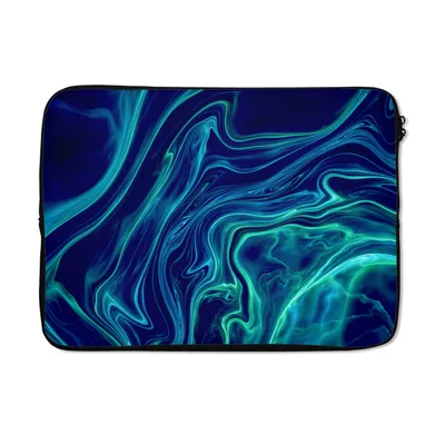 Produktbild von MuchoWow® Laptop Hülle 14 ZollAbstrakt - Wellen - Design Laptoptasche - Laptoptasche - Stoßsicher - Schutzhaube