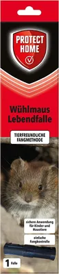 Produktbild von PROTECT HOME Wühlmaus Lebendfalle 1 Stück tierfreundliche Schädlingsbekämpfung