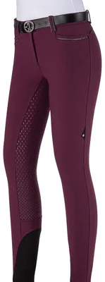 Image de Equiline pantalon d'équitation pour femmes Galaxyg FS/21 plum avec coutures scintillantes, Eq20_FS_Gr.:36