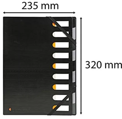Produktbild von Famanu Aufbewahrungsmappe - 328x240mm Schwarz