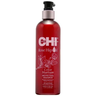 Image de CHI Rose Hip Oil Color Nurture Protecting Shampoo shampooing protecteur pour cheveux colorés 340 ml