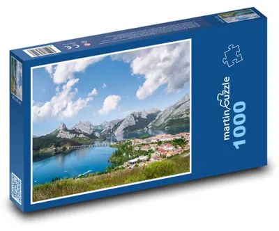 Obrázek produktu pro Puzzle 1000 Malebná krajina s jezerem - martinpuzzle