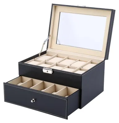 Immagine prodotto di Omgoods - Scatola in legno per orologi, adatta a contenere da 6 a 24 orologi