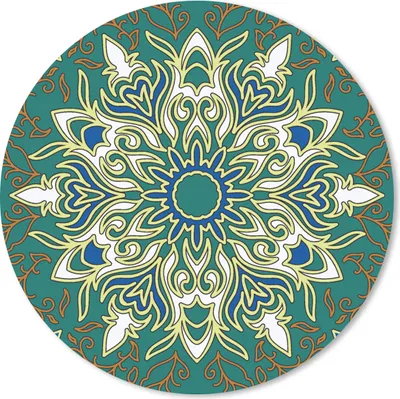 Produktbild von MuchoWow® Mauspad Mousepad Mandala - Muster - Zen 40x40 cm - Mousepads - Maus Mat - Pad - Mausunterlage - Schreibtisch Accessoires