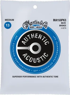 Produktbild von Martin MA-150PK3 Medium 3er Pack Westernsaiten