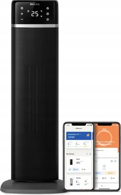 Zdjęcie produktu dla Philips 5000 series CX5120/11 Energooszczędny termowentylator ceramiczny Serii 5000, 60°, 12 h, 1,7 m, Ciemny Szary, Czarny, Plastik, Dotyk
