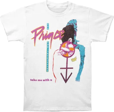 Obrázek produktu pro Prince - tričko "Take Me With U" pro muže/dámy Uni RO746 (L) (Bílá)