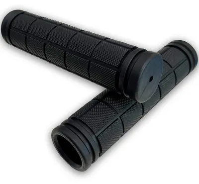 Productafbeelding van Fietshandgrepen stuurgrepen - 1 paar - 120 mm - Antislip rubber - Zwart