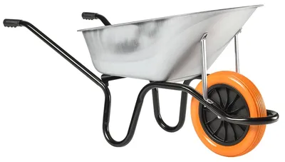 Zdjęcie produktu dla Wózek transportowy HAEMMERLIN Profi, wózek do budowy, model "Aktiv Bau 95", koła z pełnej gumy, udźwig 150 kg, pojemność 95 litrów