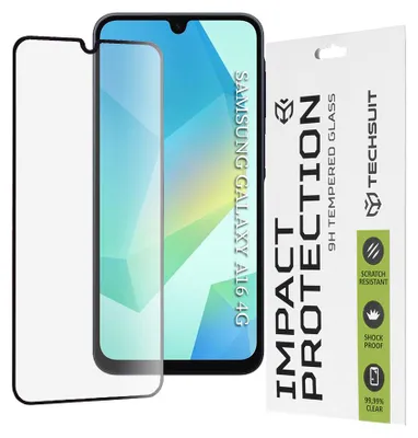 Produktbild von Techsuit Full Cover Impact Protection Displayschutzfolie für Samsung Galaxy A16 - Schwarz